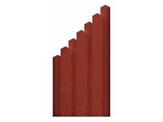 Sichtschutzzaun Fichte schwedenrot lasiert "Scheerer"