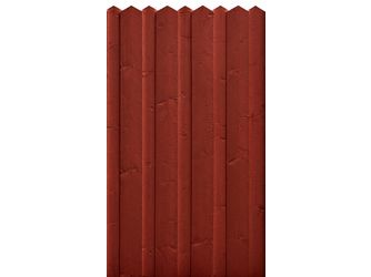 Sichtschutzzaun Fichte schwedenrot lasiert "Scheerer"