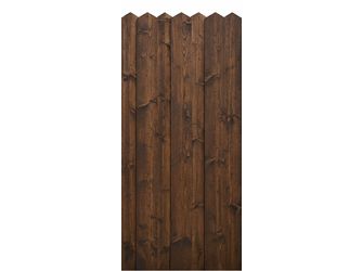 Sichtschutzzaun Fichte walnuss lasiert "Scheerer"