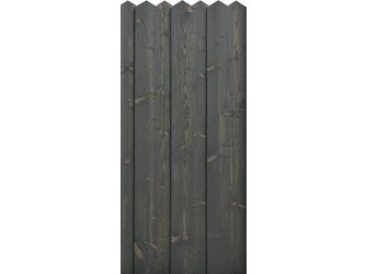 Sichtschutzzaun Fichte graphitgrau lasiert "Scheerer"