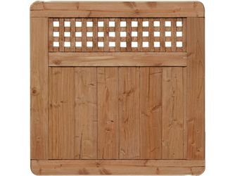 Sichtschutzzaun Douglasie cappuccino lasiert "Herrenhausen"