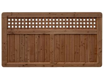 Sichtschutzzaun Douglasie cappuccino lasiert "Herrenhausen"