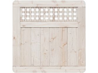 Sichtschutzzaun Douglasie cremeweiß lasiert "Herrenhausen"