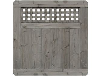 Sichtschutzzaun Douglasie felsgrau lasiert "Herrenhausen"