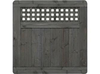 Sichtschutzzaun Douglasie graphitgrau lasiert "Herrenhausen"