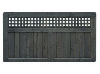 Sichtschutzzaun Douglasie graphitgrau lasiert "Herrenhausen"