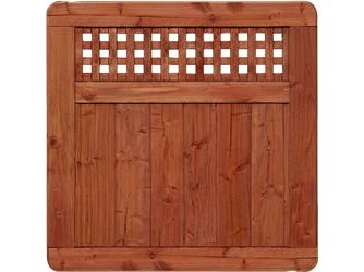 Sichtschutzzaun Douglasie mahagoni lasiert "Herrenhausen"