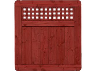 Sichtschutzzaun Douglasie schwedenrot lasiert "Herrenhausen"