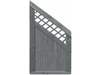 Sichtschutzzaun Douglasie graphitgrau lasiert "Ilmenau"