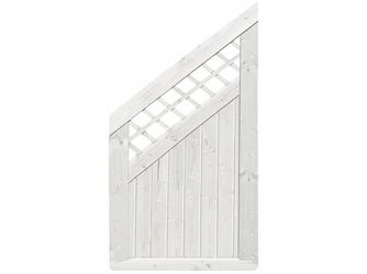 Sichtschutzzaun Douglasie cremeweiß lasiert "Ilmenau"