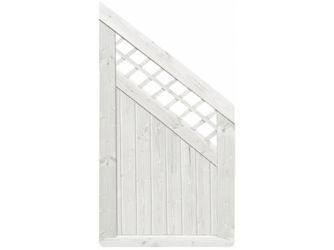 Sichtschutzzaun Douglasie cremeweiß lasiert "Ilmenau"