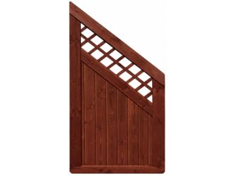 Sichtschutzzaun Douglasie mahagoni lasiert "Ilmenau"