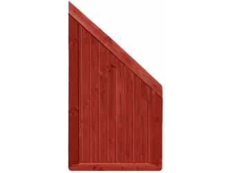 Sichtschutzzaun Douglasie schwedenrot lasiert "Ilmenau"