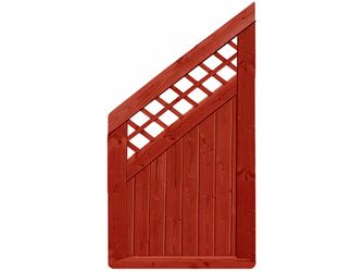 Sichtschutzzaun Douglasie schwedenrot lasiert "Ilmenau"