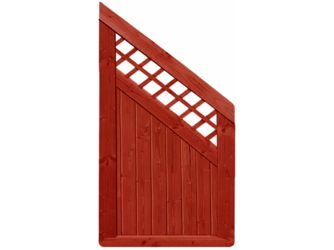 Sichtschutzzaun Douglasie schwedenrot lasiert "Ilmenau"