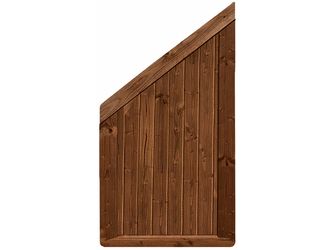 Sichtschutzzaun Douglasie walnuss lasiert "Ilmenau"