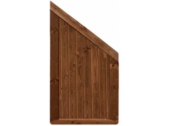 Sichtschutzzaun Douglasie walnuss lasiert "Ilmenau"