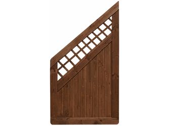 Sichtschutzzaun Douglasie walnuss lasiert "Ilmenau"