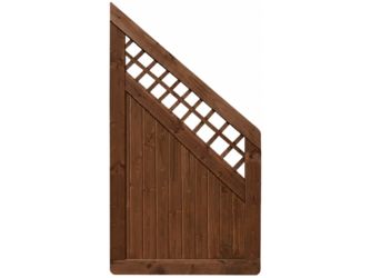 Sichtschutzzaun Douglasie walnuss lasiert "Ilmenau"