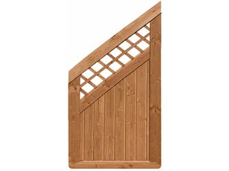 Sichtschutzzaun Douglasie cappuccino lasiert "Ilmenau"