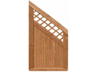 Sichtschutzzaun Douglasie cappuccino lasiert "Ilmenau"