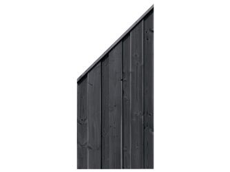 Sichtschutzzaun Douglasie Lasur graphitgrau lasiert "Nienwohlde"