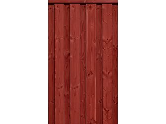 Sichtschutzzaun Douglasie Lasur schwedenrot lasiert "Nienwohlde"