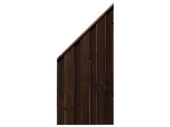 Sichtschutzzaun Douglasie Lasur walnuss lasiert "Nienwohlde"