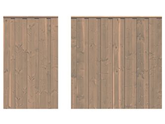 Sichtschutzzaun Douglasie cappuccino lasiert "Nienwohlde"