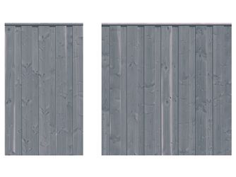 Sichtschutzzaun Douglasie felsgrau lasiert "Nienwohlde"