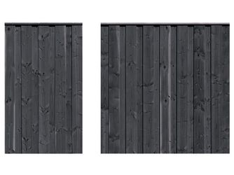 Sichtschutzzaun Douglasie graphitgrau lasiert "Nienwohlde"