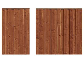 Sichtschutzzaun Douglasie mahagoni lasiert "Nienwohlde"