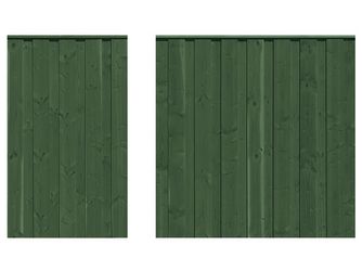 Sichtschutzzaun Douglasie tannengrün lasiert "Nienwohlde"