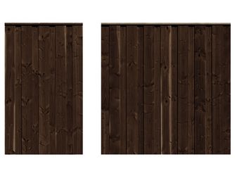 Sichtschutzzaun Douglasie walnuss lasiert "Nienwohlde"