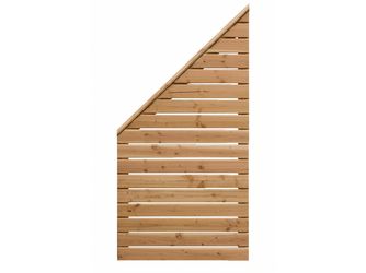 Sichtschutzzaun Douglasie cappuccino lasiert "Norderney"