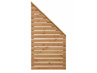 Sichtschutzzaun Douglasie cappuccino lasiert "Norderney"