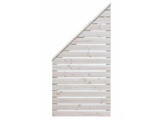 Sichtschutzzaun Douglasie cremeweiß lasiert "Norderney"