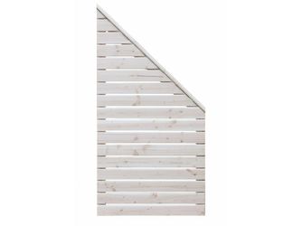 Sichtschutzzaun Douglasie cremeweiß lasiert "Norderney"