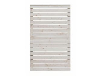 Sichtschutzzaun Douglasie cremeweiß lasiert "Norderney"