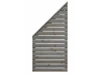 Sichtschutzzaun Douglasie felsgrau lasiert "Norderney"