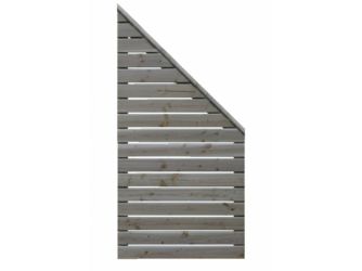 Sichtschutzzaun Douglasie felsgrau lasiert "Norderney"