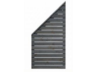 Sichtschutzzaun Douglasie graphitgrau lasiert "Norderney"