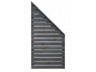 Sichtschutzzaun Douglasie graphitgrau lasiert "Norderney"