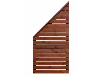 Sichtschutzzaun Douglasie mahagoni lasiert "Norderney"