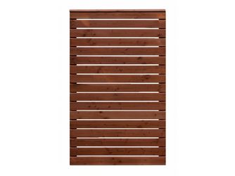 Sichtschutzzaun Douglasie mahagoni lasiert "Norderney"