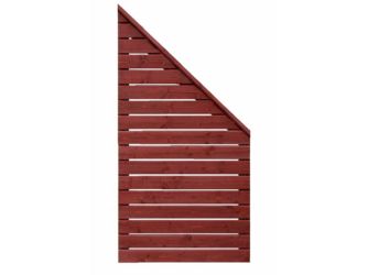 Sichtschutzzaun Douglasie schwedenrot lasiert "Norderney"