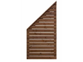 Sichtschutzzaun Douglasie walnuss lasiert "Norderney"