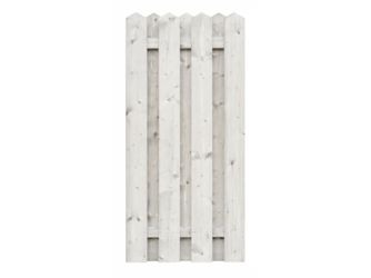 Sichtschutzzaun Fichte cremeweiß lasiert "Puttgarden"