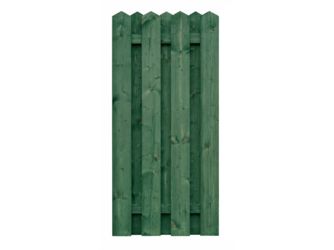 Sichtschutzzaun Fichte tannengrün lasiert "Puttgarden"