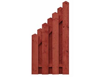 Sichtschutzzaun Fichte schwedenrot lasiert "Puttgarden"